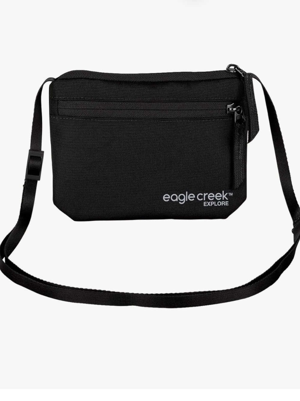 NWT EAGLE CREEK Explore Crossbody Wallet Purse Bag Black